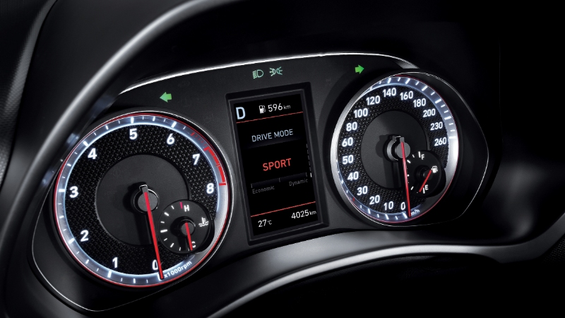 4.2” TFT colour LCD supervision cluster.