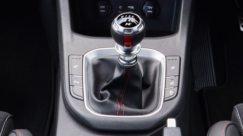 N gear knob.