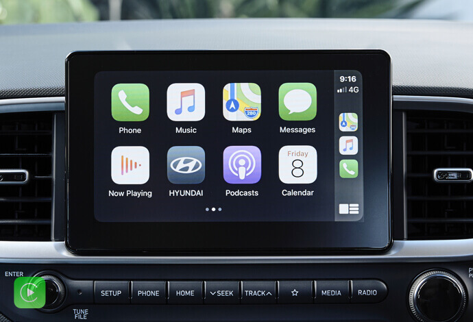 Apple CarPlay™<sup>[P3]</sup> and Android™ Auto<sup>[P4]</sup> compatibility.